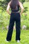 Girl's Full Waist Elastic Wide Leg Comfortable Daily Denim Jeans - 5
