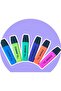 SIBIDE HIGH LIGHTER PHOSPHORUS PEN 6 COLORS 6 PIECES - 2