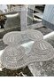 Placemat Embroidery Luxury Supla Nur Table and Presentation Set Dowry Cup Cappuccino - 2
