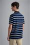 Men's Polo Collar Button Closure Short Sleeve Navy Blue Polo Collar T-Shirt24411269-169 - 2