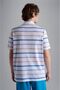 Men's Polo Collar Button Closure Short Sleeve White Polo Collar T-Shirt24411269-168 - 2