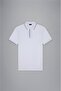 Men's Cotton Polo Collar Button Closure Short Sleeve White Polo Collar T-Shirt24411259-010 - 6