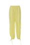 Cargo Pocket and Lace Detailed Neon Green Piping Decorated Elastic Waist Trousers - 5