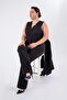 Large Size112035 - Button Detailed Vest Set - 5