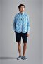 Men's Cotton Regular Cut Comfortable Blue Shirt24413136-F02 - 5