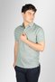 Men's Cotton Polo Collar Short Sleeve Casual Green Polo Collar T-Shirt 24411201-803 - 3