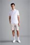 Men's Cotton Polo Collar Button Closure Short Sleeve White Polo Collar T-shirt24411262-010 - 6