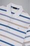 Men's Polo Collar Button Closure Short Sleeve White Polo Collar T-Shirt24411269-168 - 4