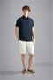 Men's Woven Polo Collar Sleeveless Casual Navy Blue Polo Collar T-Shirt24411340-013 - 3
