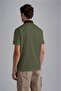 Men's Polo Collar Button Closure Short Sleeve Green Polo Collar T-Shirt24411261-089 - 4