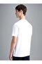 Men's Brand Logo Detailed Crew Neck Regular Fit White T-Shirt24411013-010 - 3