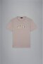 Men's Logo Printed Crew Neck Regular Cut Beige T-Shirt24411126-029 - 5