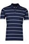 Men's Polo Collar Button Closure Short Sleeve Navy Blue Polo Collar T-Shirt24411260-128