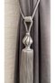 Curtain Accessory Polyester Short Coiled Model Tasseled Braçol Cornice Takmatik 1 Piece - 2
