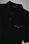Men's Cotton Polo Collar Button Closure Short Sleeve Black Polo Collar T-Shirt24411335-011 - 5
