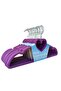 15-Piece Velvet Covered Non-Slip Clothes Hanger Purple