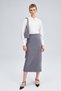 Suede Pencil Skirt - 3