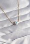 316L Steel Gold Color Enamel Evil Eye Model Necklace