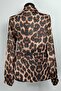 Leopard Patterned Blouse Brown T1700 - 3