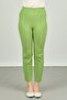 Women's Ankle Length Front Line Stitching Skinny Fit Trousers 6000 Pistachio Green - 3