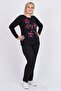 Women's Black Floral Embroidery Detailed Blouse 3320806 - 2