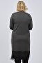 Women's Anthracite Lace Detailed Accessory Dress 47220585 - 4
