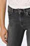 Women's Slit Wide Leg Jeans Trousers 15256142 Black - 3