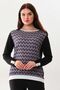 Women's Cufflink Detailed Long Sleeve Blouse 23542 Black
