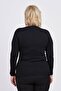 Women's Black Floral Embroidery Detailed Blouse 3320806 - 4