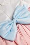 Margaret Girl's Blue Ribbon Scallop Dress White Pink Short Sleeve Birthday Dress Scallop Dress - 3