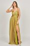 Women's Strapless Long Evening Dress 5438019 Gold - 6