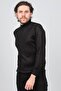 Men's Black Turtleneck Wool Sweater 5590103 - 3