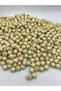 100g 10mm Matte Metallic Cream Color Beads, for Bag and Jewelry Making (100g ~180 Beads) - 2