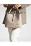 Women's Stone Color Adjustable Strap Hand and Shoulder Bag -Nb2055 - 5