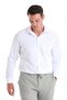Cotton Slim Fit White Shirt - Long Sleeve, Slim Collar - 3
