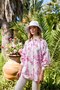 Patterned Scalloped Linen Tunic - 3