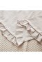 100% Cotton Ruffled Long Pillowcase 50X135 cm Beige Color Antiallergic Maternity Pillowcase - 6