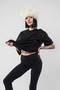 Black Basic Oversized Unisex Tshirt - 3