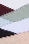 4-Piece 100% Cotton Chain Stitched Breathable Fabric Panties Black Plum White Skin - 2