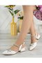 Wedding Dress Combined Bow and Stone Women's Evening Dress Shoes - 4