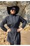 Ats Moda Elastic Waist Hijab Top Swimsuit Single Top - 2