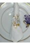 6 Pieces Metal Ring and Butterfly Gold&Silver Napkin Ring - 2
