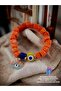 Glass Basement Bead Charm Evil Eye Bracelet Beaded Bracelet - 3