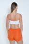 Orange Women's Swim Shorts Quick Dry - 4