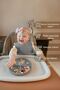 2-Piece Silicone Baby Feeding Set - Vacuum Plate, Adjustable Bib - Gray - 4
