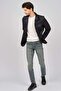 Men's Fur Lined Quilted Coat 4926000 Black - 2