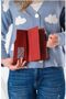 Women's Coffee-Red Shoulder Bag and Wallet Set - 5