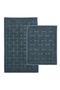 Natural Cotton 2-Piece Bath Mat Set Bath Rug Anthracite - 2