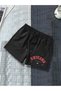Chicago 1837 California Combed Cotton Shorts - Black Printed Summer Shorts with Pockets