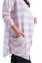 2309 Model Asymmetric Collar Large Size Cardigan - 4
